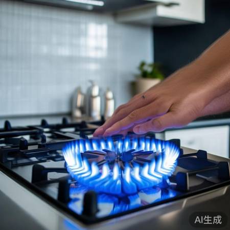 观察火焰颜色，异常即关阀