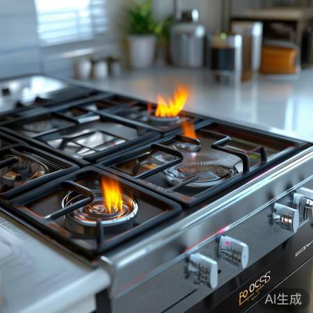 老板燃气灶，火力强劲，安全易洁