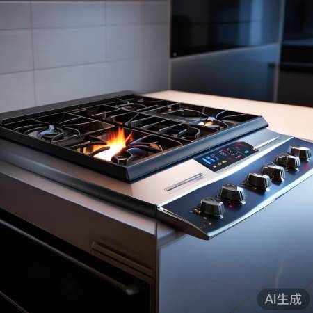 方太燃气灶，高端智能，科技感强