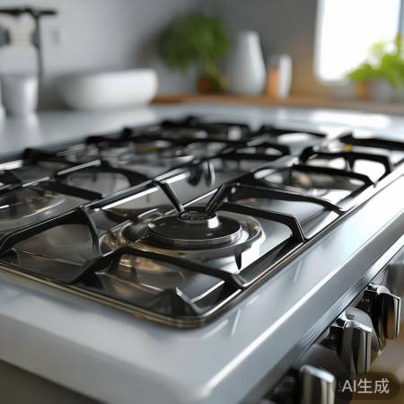 不沾油易清洁燃气灶