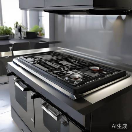 燃气灶安全可靠，外观简约。