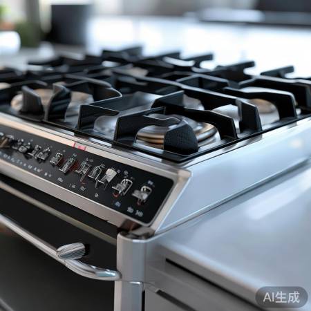 高端老板燃气灶，智能触控烹饪